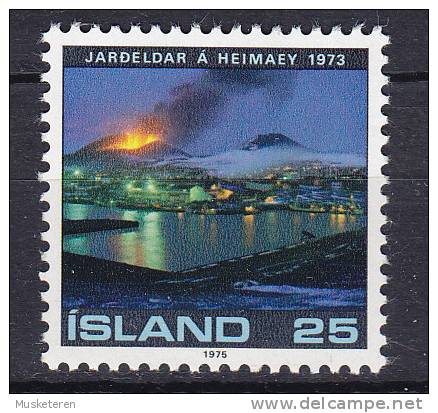 Iceland 1975 Mi. 501    25 Kr Vulkanausbruchs Auf Heimaey MNH** - Ongebruikt