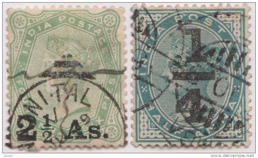 Br India Queen Victoria, Surcharge Overprint, Used India - 1882-1901 Impero