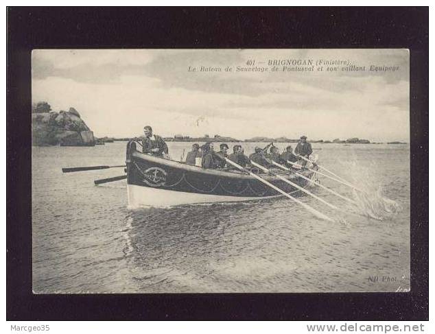 Brignogan Le Bateau De Sauvetage De Pontusval & Son Vaillant équipage  édit.ND N° 401 Société Cestrale De Sauvetage - Brignogan-Plage