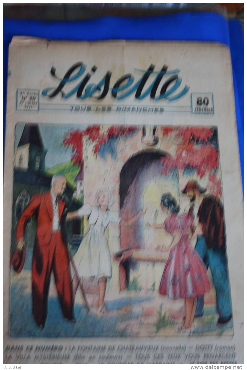 LISETTE   > 27 JUILLET   1941  >> N° 30  >>> HEBDOMADAIRE Illustré - Autre Magazines