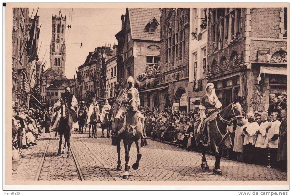 BRUGES Procession Du Saint Sang : Thierry D´ Alsace Et Sa Femme Sibylla D´Anjou - Brugge