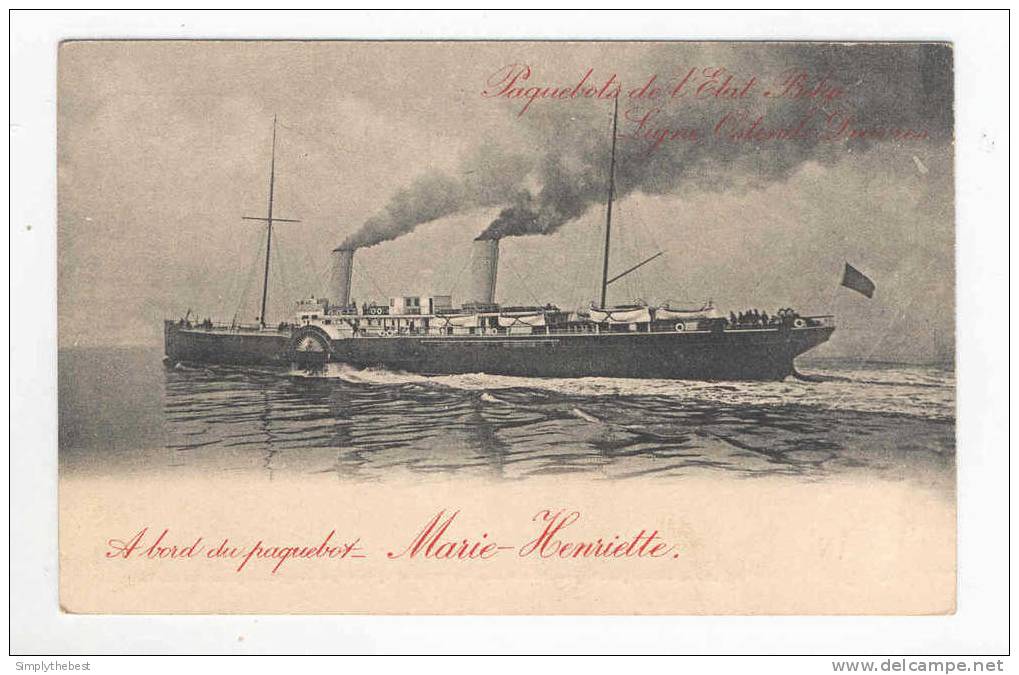 Carte Postale Paquebot 4 Marie Henriette Non Utilisée   --  QQ188 - Bootkaarten