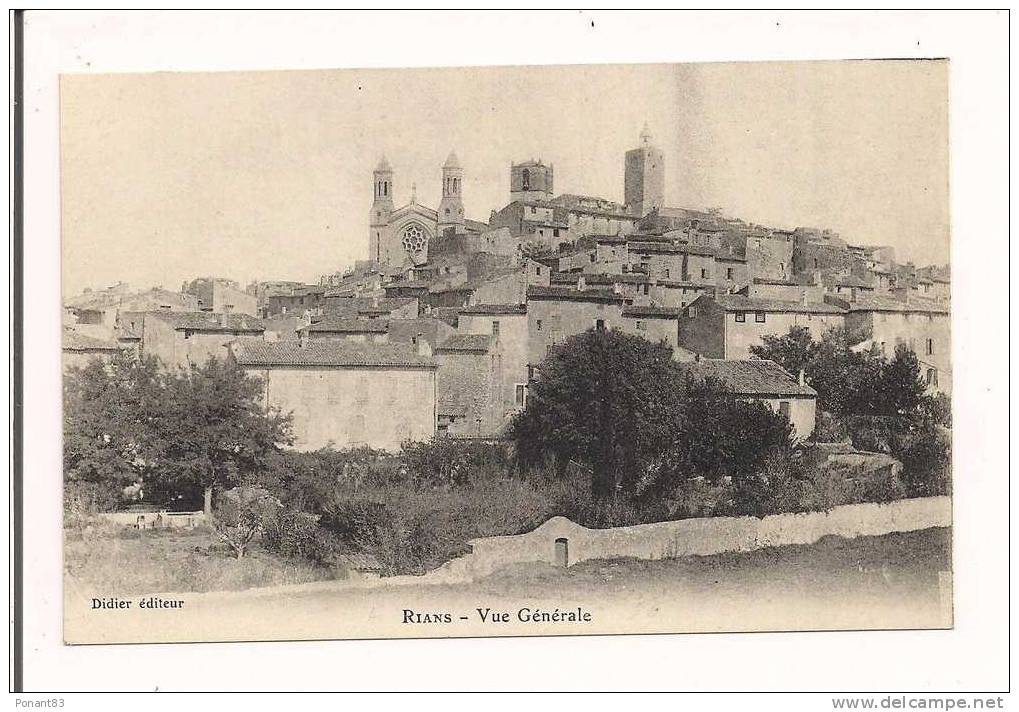 RIANS : Vue Générale - Didier, éditeur - - Rians