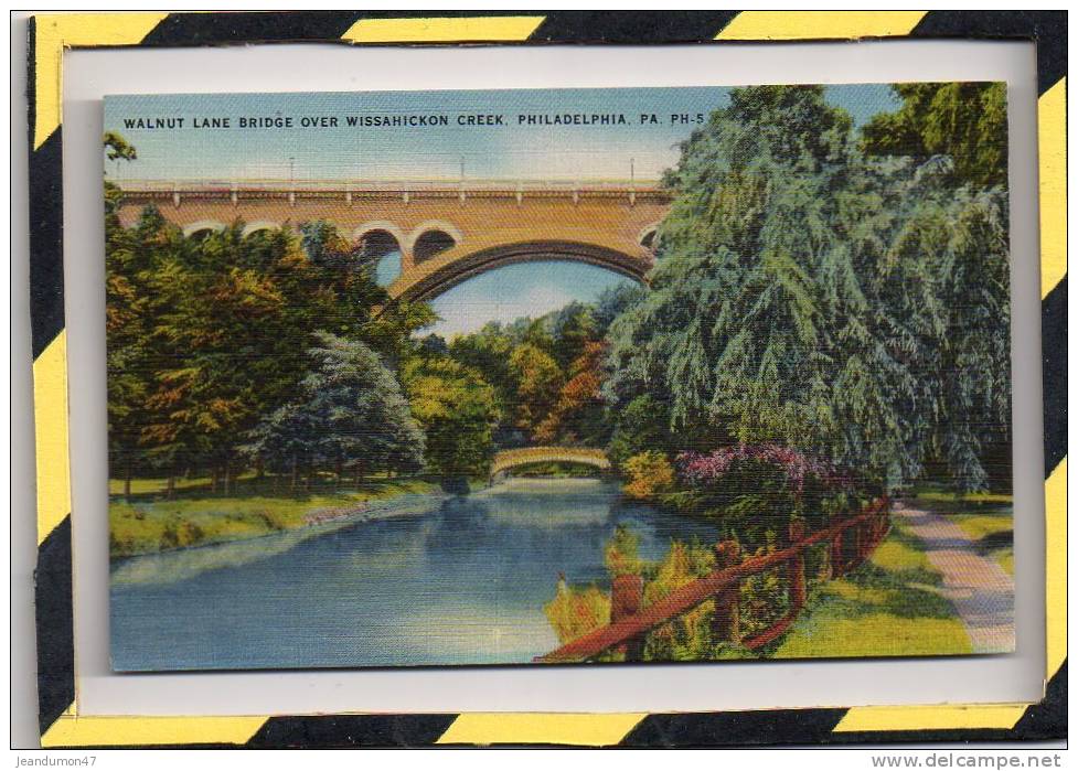 PHILADELPHIA. - . WALNUT LANE BRIDGE OVER WISSAHICKON CRREK. PH - 5 - Philadelphia