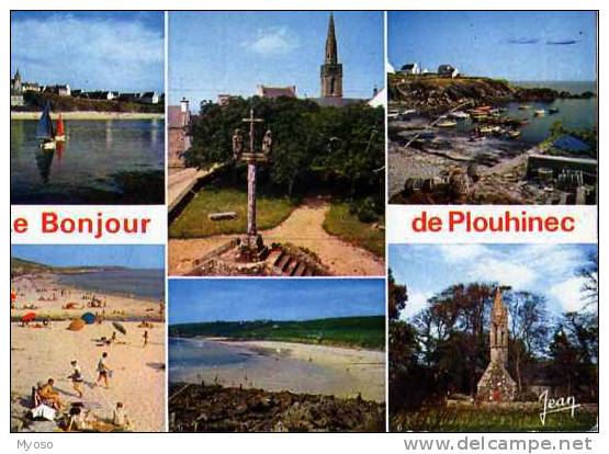 29 PLOUHINEC POULGOAZEC Eglise Et Plage St Julien Calvaire Et Eglise Port De Pors Poulhan Plage De Meesperleuc De Guendr - Plouhinec