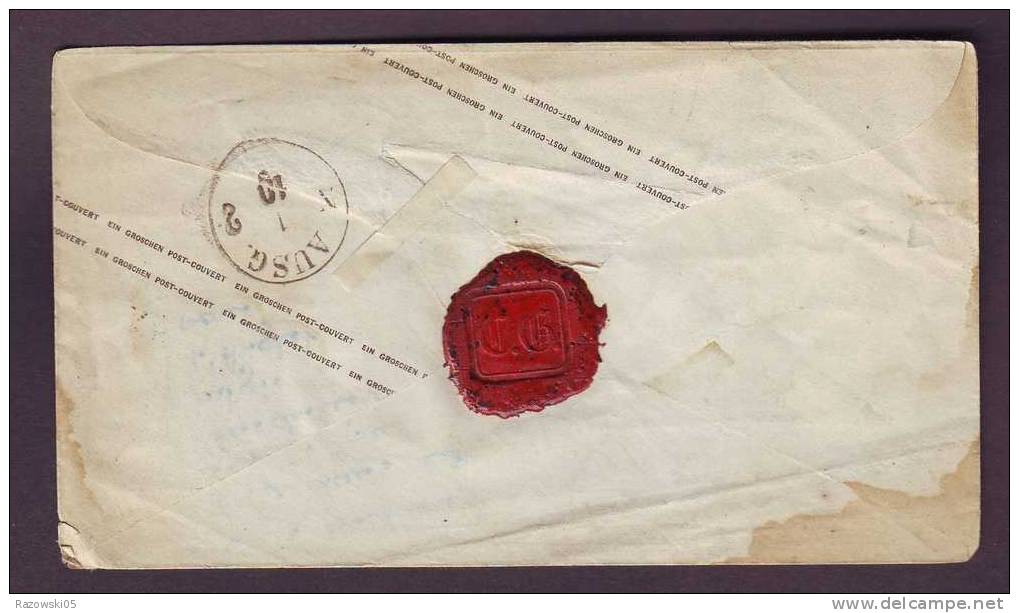 ALLEMAGNE. CONFEDERATION DU NORD. EIN GROSCHEN. 1868. ENTIER POSTAL. HALLE. - Postal  Stationery