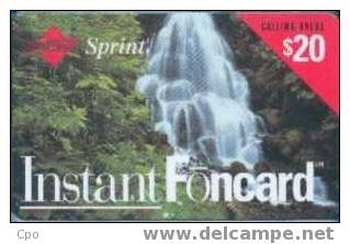 # USA 26 SPRINT - Instant Foncard Water Fall $20    Tres Bon Etat - Sonstige & Ohne Zuordnung