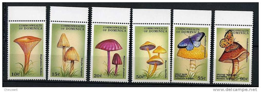 Dominique ** N° 2166 à 2171 - Champignons (7 P52) - Dominica (1978-...)