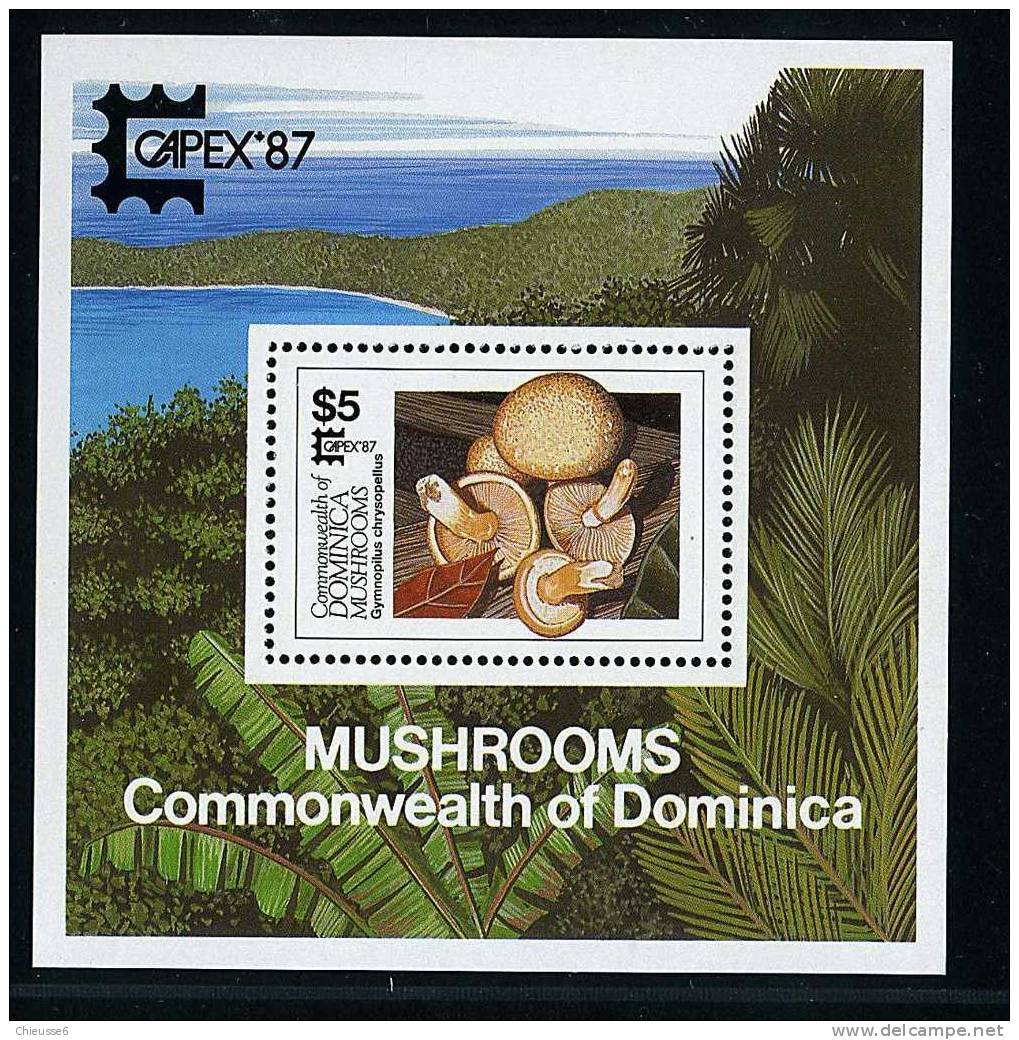 Dominique ** Bloc N° 119A - "Capex" Expo Philat. Champignons (7 P44) - Dominica (1978-...)