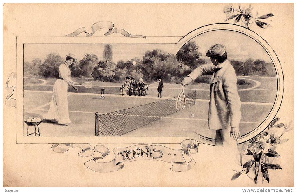 PRÉCURSEUR : JOUEURS De TENNIS - ANNÉE: ENV. 1900 - S. B. VIENNA (d-832) - Tennis