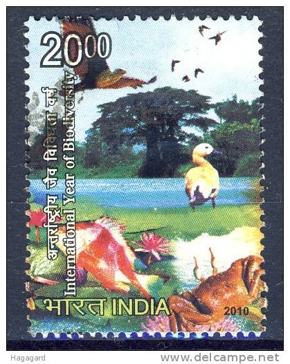 +India 2010. Biodiversity. Cancelled(o) - Used Stamps