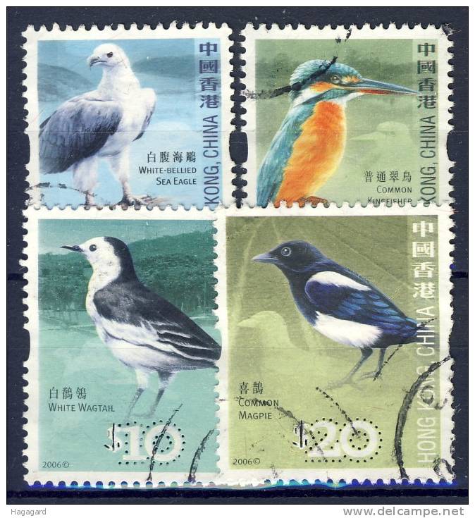 #Hong Kong 2006. Birds: 4 Different. Cancelled(o) - Usati