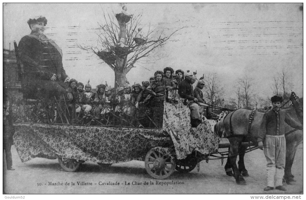 Marché De La Villette, Cavalcade, Le Char De La Repopulation - Arrondissement: 19