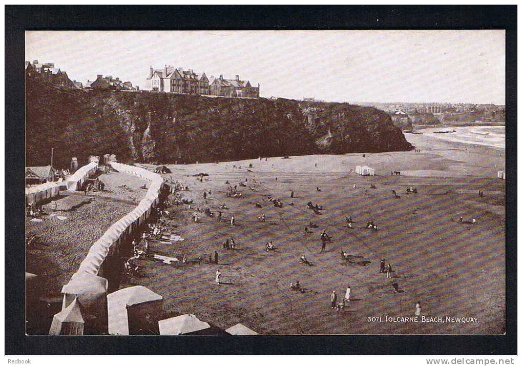 RB 677 - Early J. Salmon Postcard Bathing Tents Tolcarne Beach Newquay Cornwall - Newquay