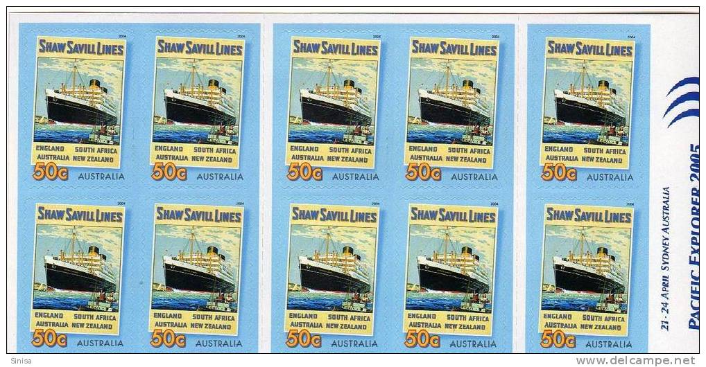 Australia / Booklets / Ships / Pacific Explorers 2005 - Booklets