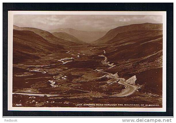 RB 677 - Real Photo Postcard The Winding Road Through The Mountains Of Glenshee Perthshire Scotland - Perthshire