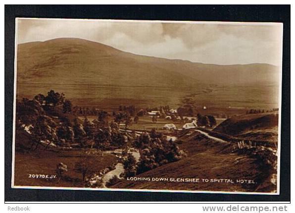 RB 677 - Real Photo Postcard Looking Down Glenshee To Spittal Hotel Perthshire Scotland - Perthshire