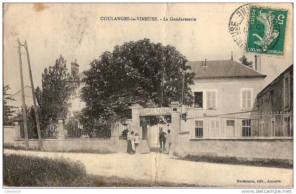 COULANGE LA VINEUSE  GENDARMERIE - Coulanges La Vineuse