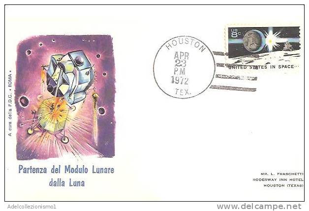 48873)lettera F.d.c. Americana  Con Un Valore + Annullo - Serie Spazio - Other & Unclassified