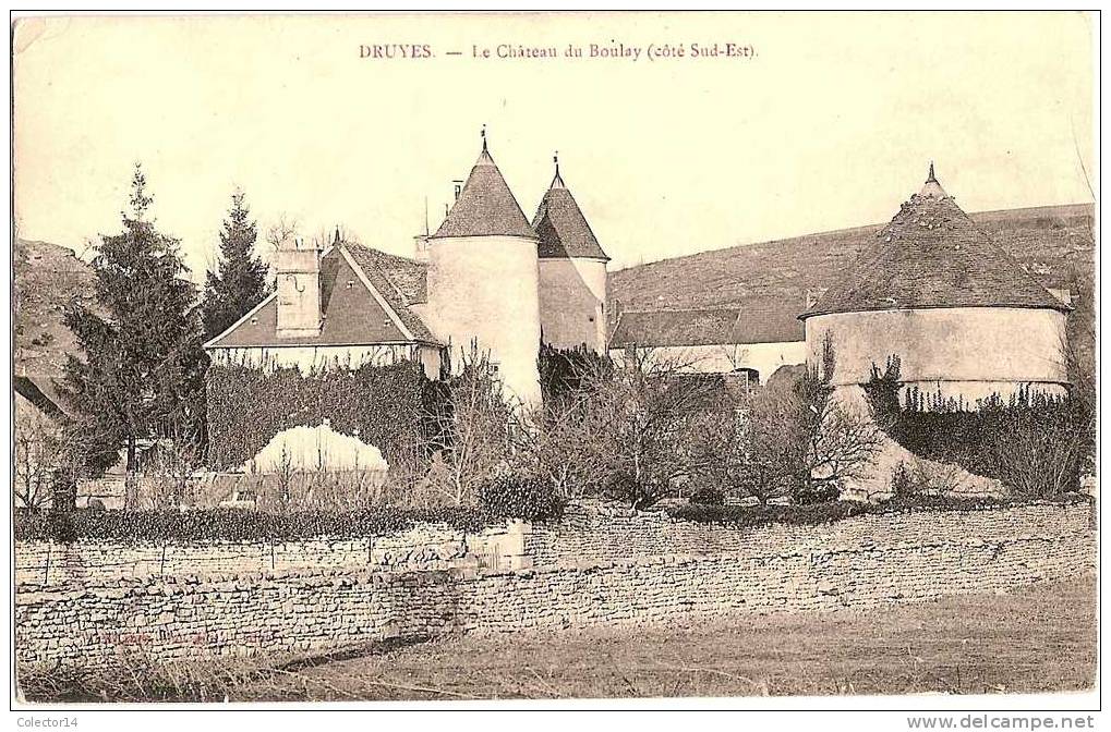 DRUYES  CHATEAU DU BOULAY  COTE S.E. - Altri & Non Classificati