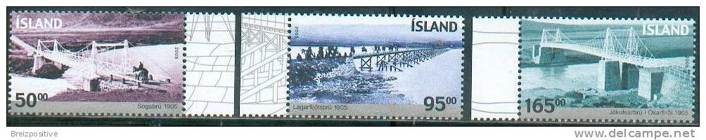 Islande Iceland 2005 - Ponts / Bridges - MNH - Ponts