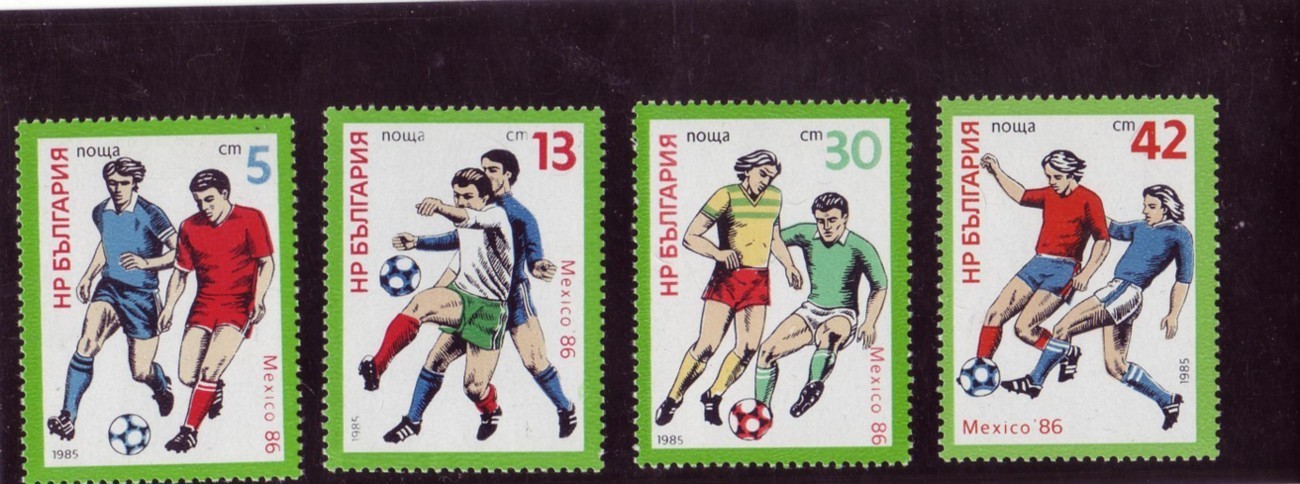 BULGARIE   N°2942/45  * *   Cup  1986  Football  Soccer Fussball - 1986 – Messico