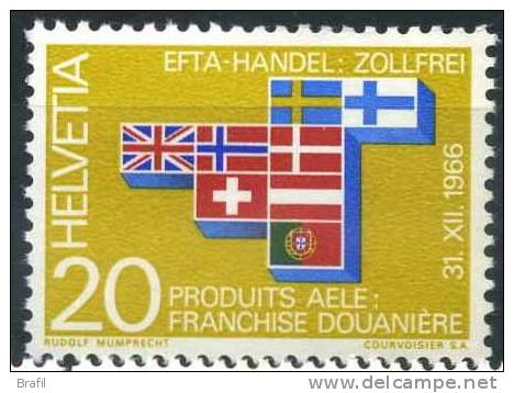 1967 Svizzera, E.F.T.A. , Serie Completa Nuova (**) - Ungebraucht