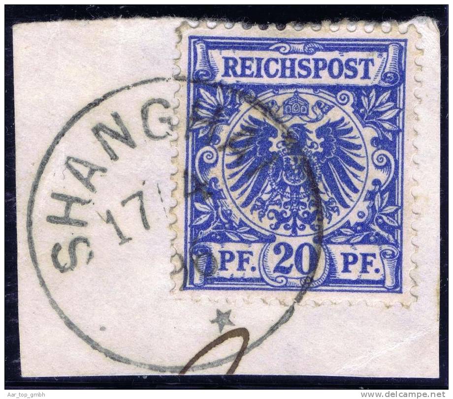 Deutsche Post In China Vorläufer Mi#V48d Gestempelt Shanhai 1895-04-17 - Deutsche Post In China