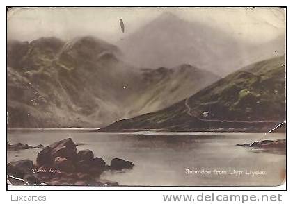 SNOWDON FROM LLYN LLYDAU. - Caernarvonshire