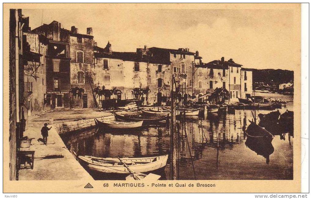 13 MARTIGUES Pointe Et Quai De Bresson Cpa Animée - Martigues