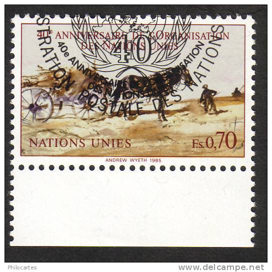 Nations Unies Genève   1985  -  YT  134  -  Anniversaire De L'ONU  -  Oblitéré - Used Stamps