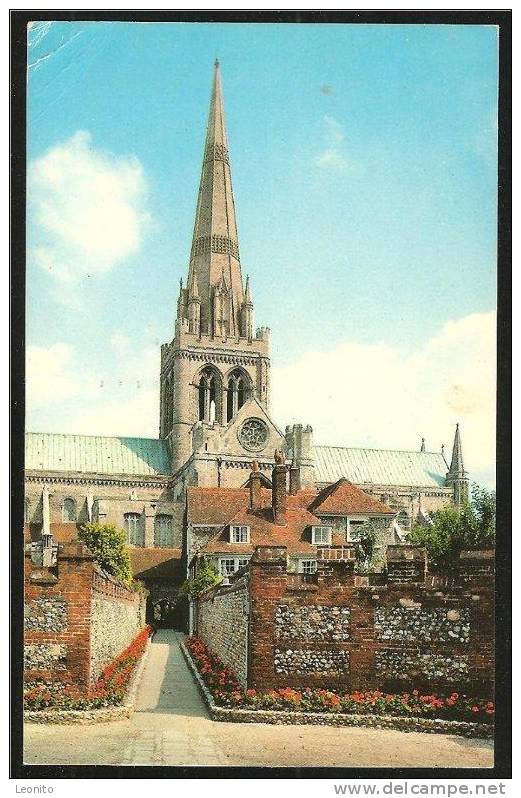 Chichester Cathedral From St. Richard's Walk 1976 - Chichester