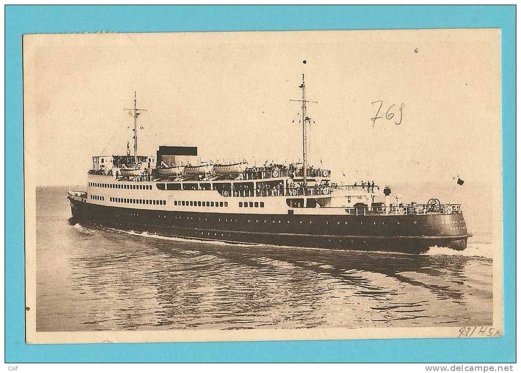 769 Op Kaart Met Paquebotstempel / PAKKETBOOTSTEMPEL OOSTENDE-DOVER / OSTENDE-DOUVRES A - 1948 Export