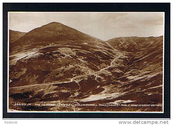 RB 677 - Real Photo Postcard The Cairnwell Mountain & Road Highest Public Road In Great Britain Perthshire Scotland - Perthshire