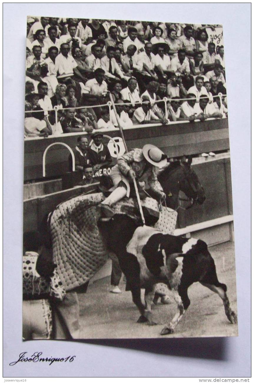 SUERTE DE PICAS. UN PUYAZO N° 24 . CORRIDA DE TOROS ESPAÑA. - Tauri