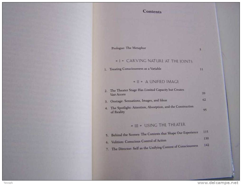 IN THE THEATER OF CONSCIOUSNESS-The Workspace Of The Mind-Bernard J.BAARS-1997 OXFORF University Press- - Biological Science