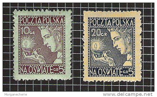 POLSKA, 1927, MI 247-248* LIGHT HINGED AND GUM - Unused Stamps