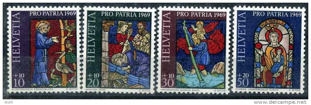 1969 Svizzera, Pro Patria , Serie Completa Nuova (**) - Unused Stamps