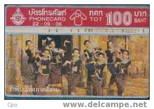 # THAILAND 22/09/36 Folks Dance 100 Landis&gyr   Tres Bon Etat - Thaïland