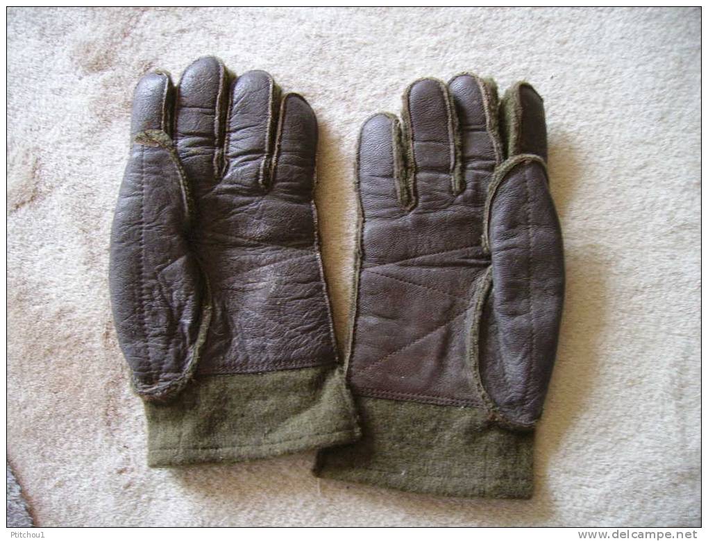 Paire De Gants Feutre Paume Cuir - Ausrüstung