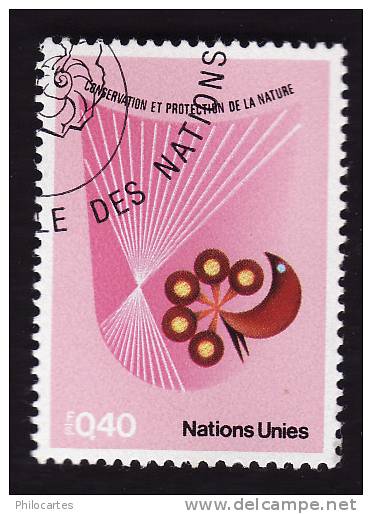 Nations Unies Genève 1982 -  YT   109  -  Cote 0.80e -Conservation  De La Nature    - Oblitéré - Used Stamps