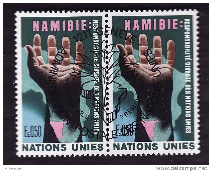 Nations Unies Genève   1975  -  Yt  53  -  Namibie   - Cote 2.50e -  Oblitérés - Gebruikt