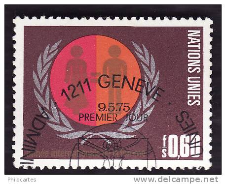 Nations Unies Genève   1975  -  YT  48   - Cote 1.25e - Oblitéré - Usati