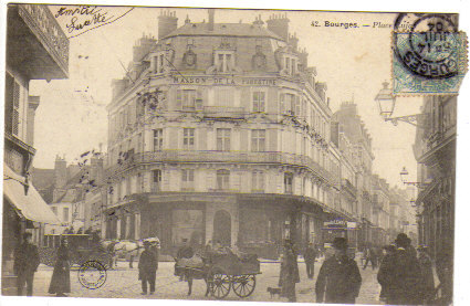 Carte De Bourges Place Cujas - Bourges