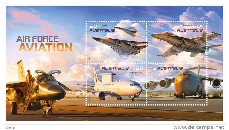 ⭕2011 - Australia Royal Australian Air Force AVIATION - Miniature Sheet Stamps MNH⭕ - Blocchi & Foglietti