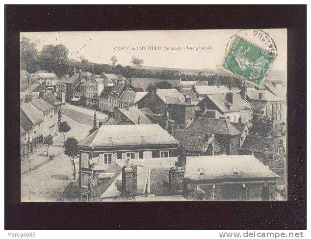 Crécy En Ponthieu Vue Générale édit.fauchez Petit - Crecy En Ponthieu