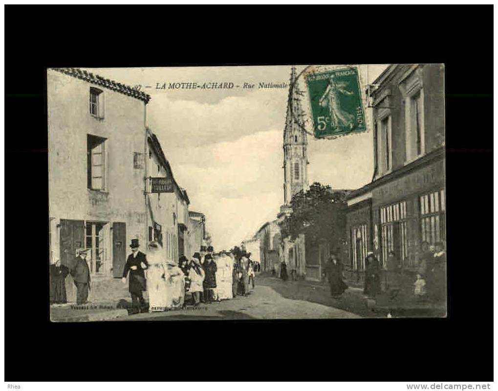 85 - LA MOTHE-ACHARD - Rue Nationale - 97 - Mariage - Noce - La Mothe Achard