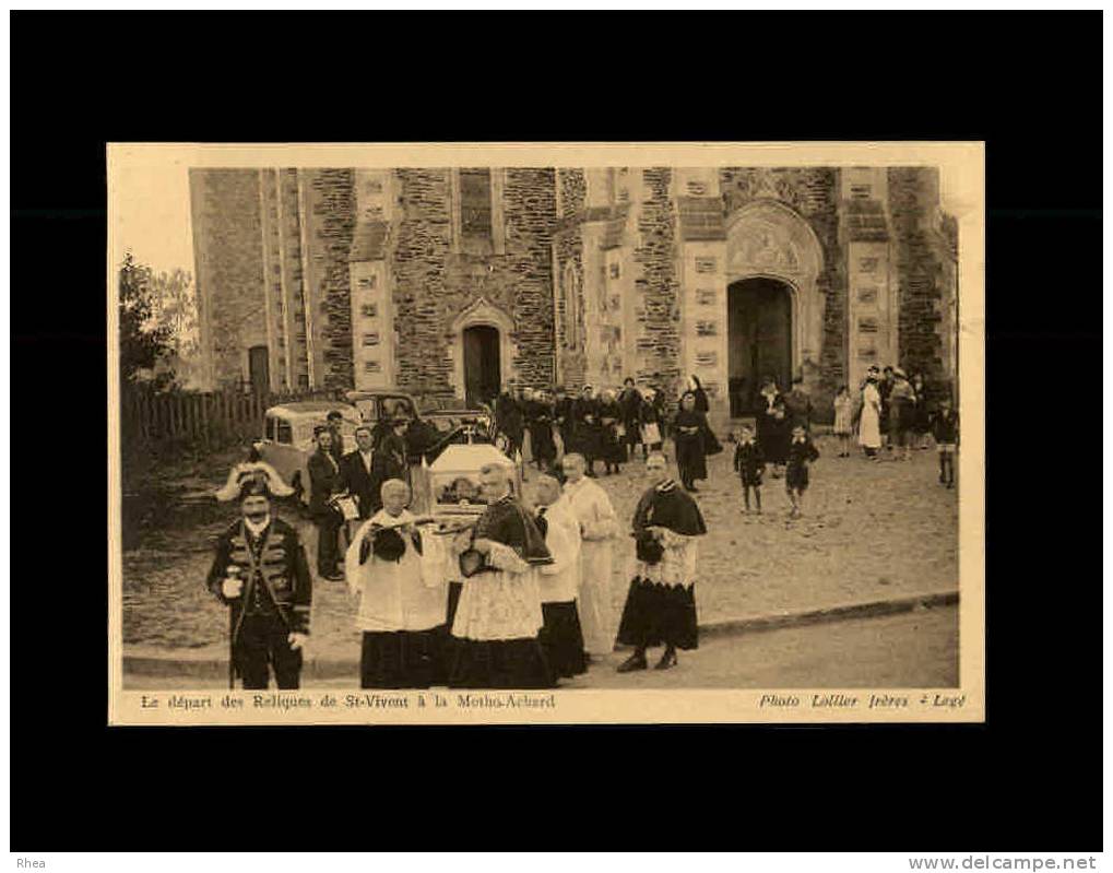 85 - LA MOTHE-ACHARD - Le Départ Des Reliques De St-Vivent à La Mothe-Achard En 1937 - La Mothe Achard