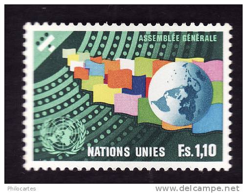 Nations Unies Genève   1978  -  YT 79  -  Assemblée Générale  1F10  - Cote 2.30e -NEUF** Sans Charnière - Nuevos