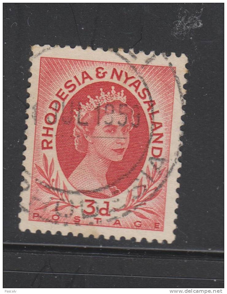 RHODESIE - NYASSALAND Yvert 4 Oblitéré - Rhodesia & Nyasaland (1954-1963)